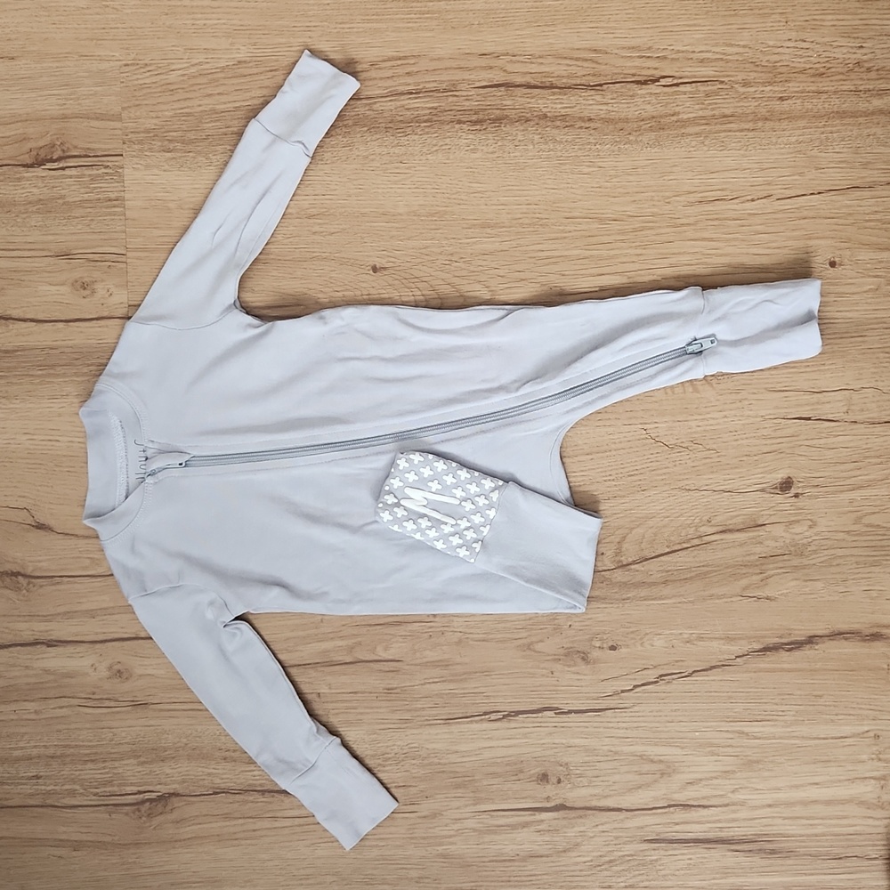 Willow+Co Newborn Zippered Romper in Dusty Blue